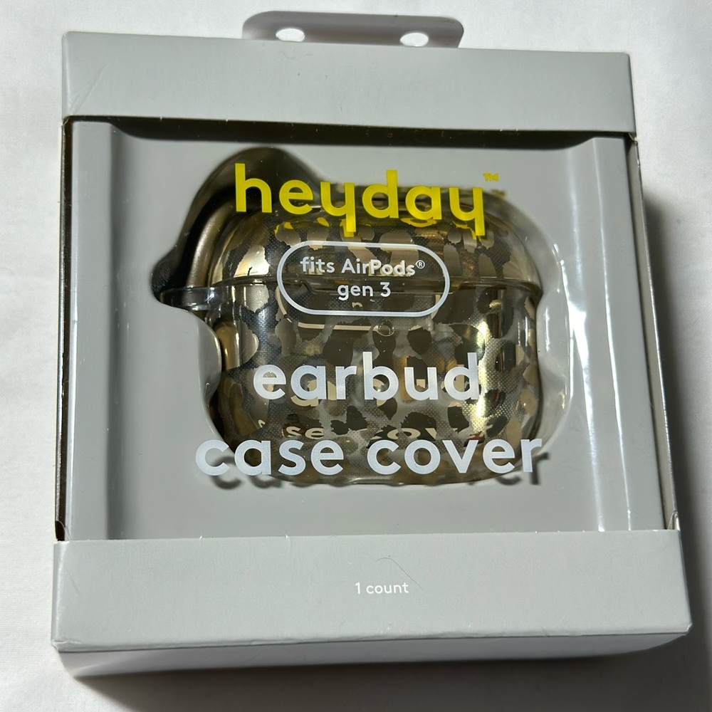 Apple AirPods 3rd Generation Silicone Case with Clip - Heyday Clear/Gold